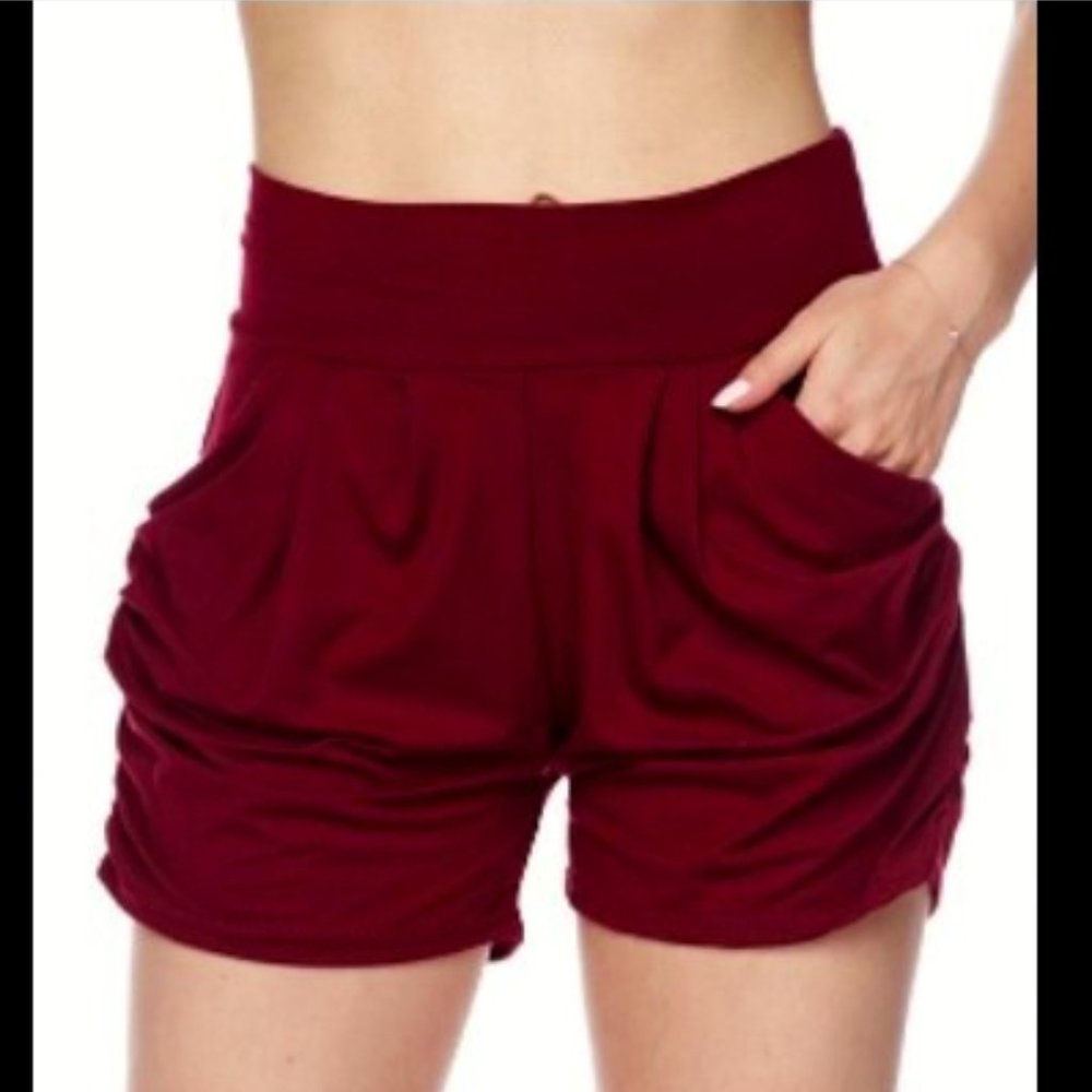 Harem Short - Burgundy - Large/XL